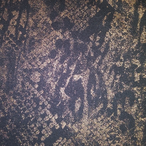 NWT Women's Express Skinny Mid Rise Jeans Size 6L Black With Metallic Pattern - Picture 8 of 11